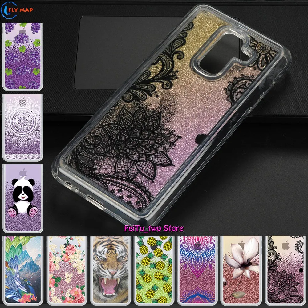 Fitted Quicksand Case for Samsung Galaxy A6 Plus 2018 A605 A605G SM-A605F SM-A605 SM-A605FN/DS A6+ 2018 SM-A605FN Phone Cover