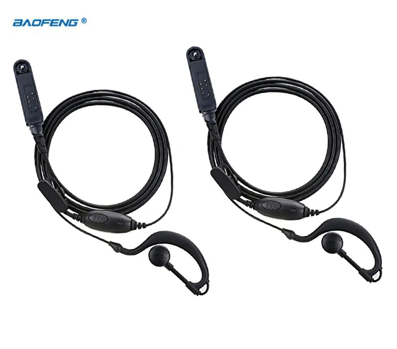 2pcs Waterproof Earphone Baofeng UV-9R plus headset UV 9R UV-XR BF-9700 BF-A58 ppt earphone Baofeng walkie talkie Accessories ip57 waterproof radio ptt mic headset covert acoustic tube in ear earphone for baofeng uv 9r plus bf a58 bf 9700 walkie talkie