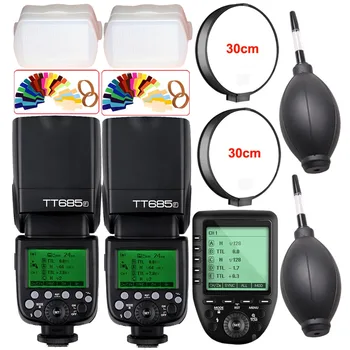 

2X Godox TT685F 2.4G HSS 1/8000s TTL Camera Flash + XPro-F TTL Trigger for Fuji X-Pro2 X-Pro1 X-T20 X-T10 X-T2 X-T1 X100F X100T
