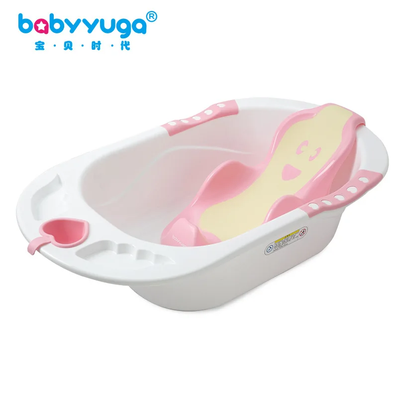 Newborn Baby 2 in 1 Tub Ergonomic Children's Tub Bicolor TPE Soft Gel