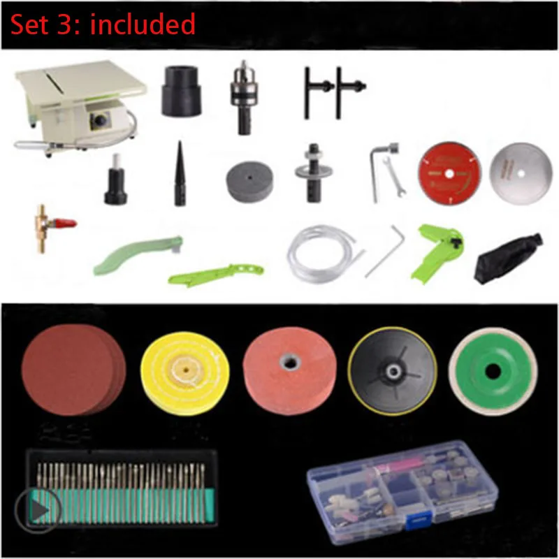 Multifunction Mini Table Saw Stone Polisher Jade Engraving Machine 1380w Power desktop buddha beads polish machine,metal/Acrylic