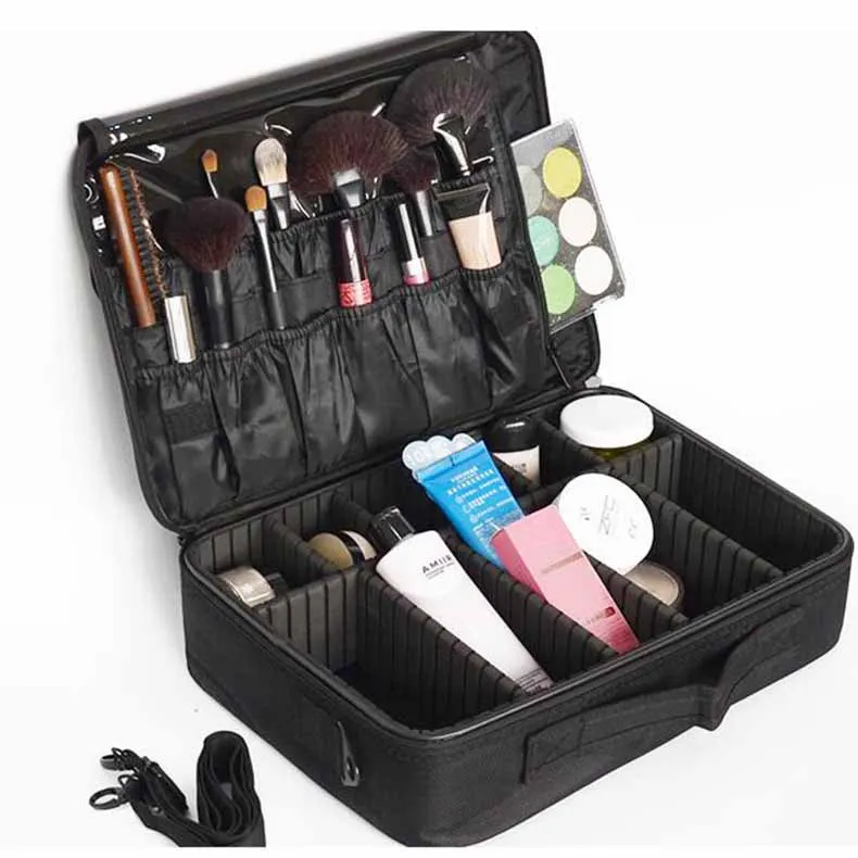 New Makeup Bag Professional Cosmetic Bag Waterproof Women Makeup Case