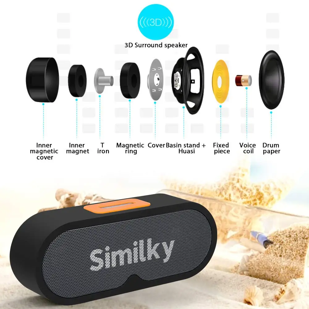 Portable Wireless Bluetooth Speaker with Mic01