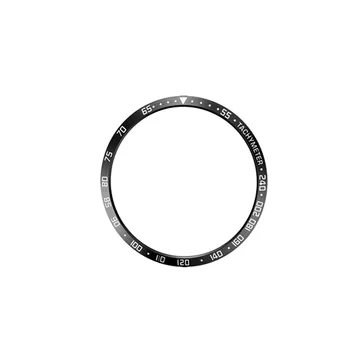 

Classic Lettering Security Bezel Ring Adhesive Cover Anti Scratch Stainless Steel Cover Case Accessories For Samsung Gear S2