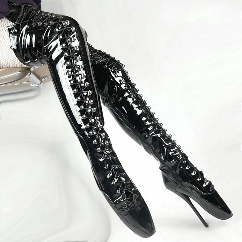 Buy Over The Knee High Boots Ballet Heels Sexy Fetish Booties For Women Shoes