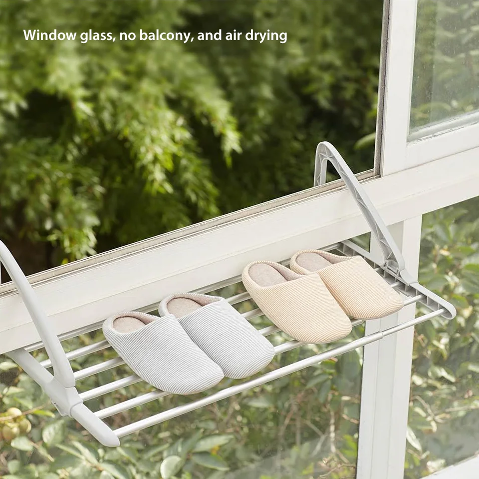 New products Xiaomi Mijia Bang telescopic drying rack hanger aluminum alloy PP material frame adjustable hanger smart home (13)