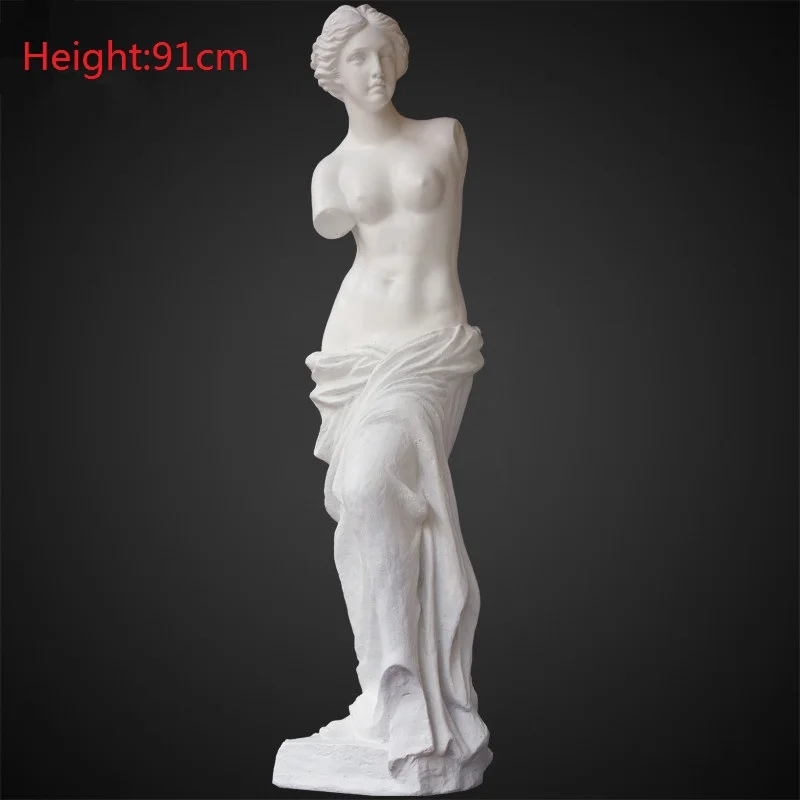 

91cm Venus Goddess Statues Full-Length Portrait Art Sculpture Resin Art&Craft Home Decoration Accessories Art Material R916