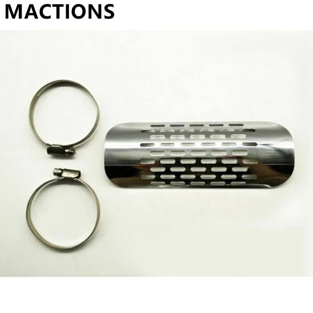 Chrome Motorcycle Exhaust Muffler Pipe Heat Shield Cover Guard For Harley Softail Dyna Cruiser