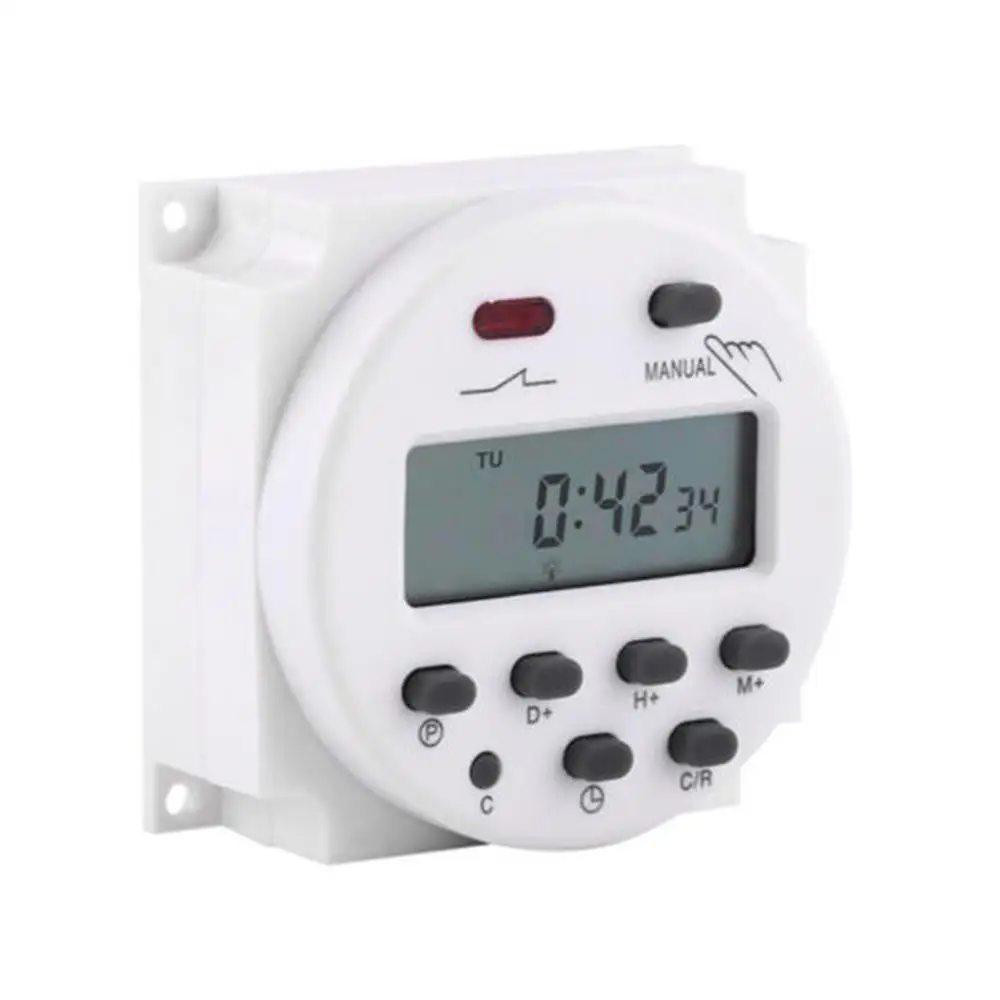 

OKtimer DC 12V/220V Digital LCD Power Timer weekly 7days Programmable Time Switch Relay 8A TO 16A TIMER 10A mini @15
