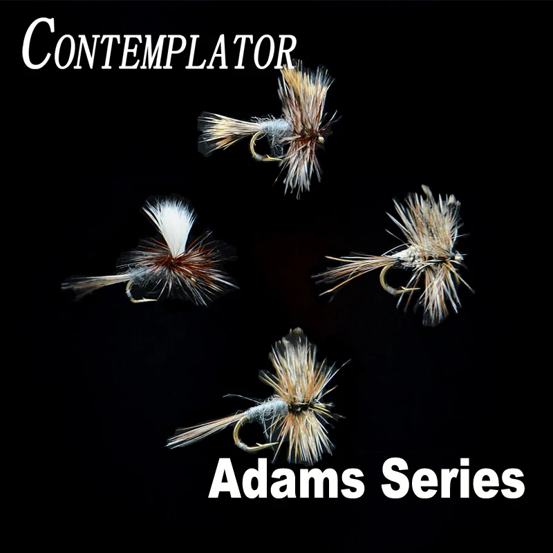 

CONTEMPLATOR 4styles 14#16# Adam Series flies 5pcs/box quintessential dry fly adam parachute wulff irrestible fly fishing lures