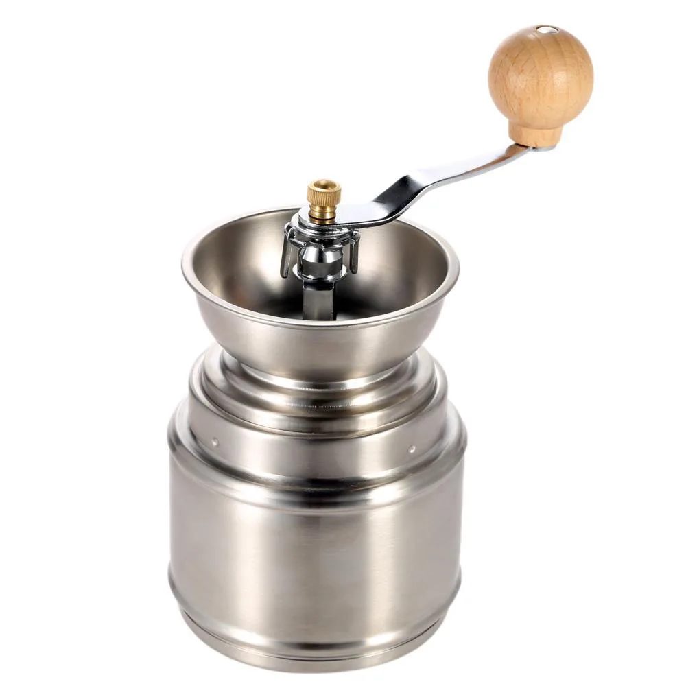 Manual Coffee Grinders Durable Handy Manual Spice Bean Coffee Grinder Stainless Steel Burr Grinder with Ceramic Core Manual Coffee Grinders Durable Handy Manual Spice Bean Coffee Grinder Stainless Steel Burr Grinder with Ceramic Core