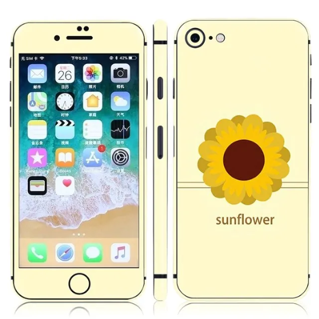 

Popular custom protective full body cover vinyl skin sticker for iPhone 8