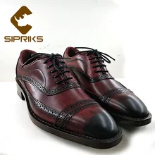 Großhandel shoes goodyear Gallery Billig kaufen shoes Großhandel SIPRIKS Handgemachte Goodyear Rahmengenäht Oxford