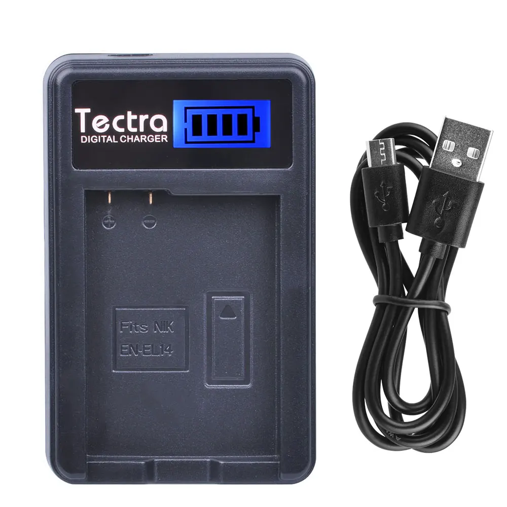 LCD USB Charger EN EL14 EN EL14a Battery Charger for Nikon P7800 P7700