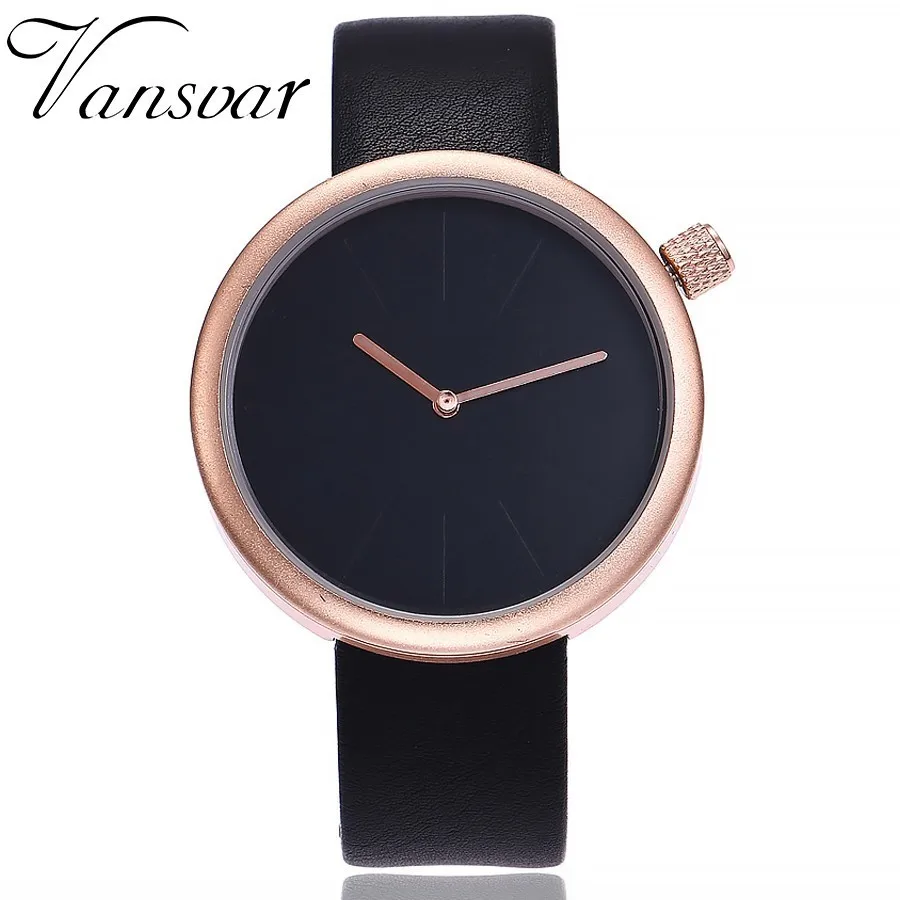 

Fashion Simple Watch Famous Luxury Vansvar Brand Quartz Watch Women Casual Leather Watch Clock Relogio Feminino Montre Femme