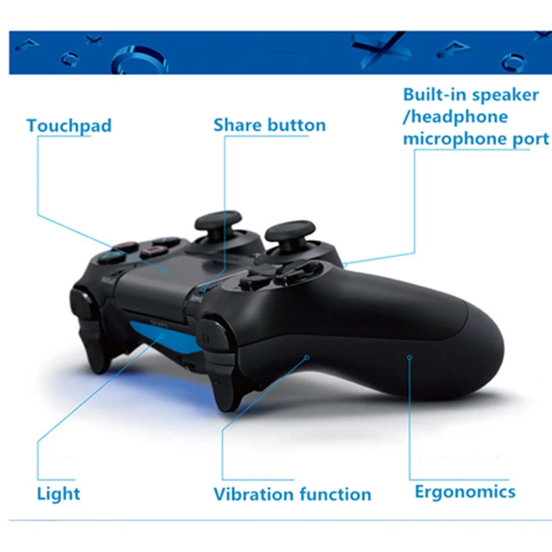 PS4 Controller PlayStation4 Joystick Bluetooth Gamepad Double vibration PlayStation Console Bluetooth Play Station 4 Controle PS4 Controller PlayStation4 Joystick Bluetooth Gamepad Double vibration PlayStation Console Bluetooth Play Station 4 Controle