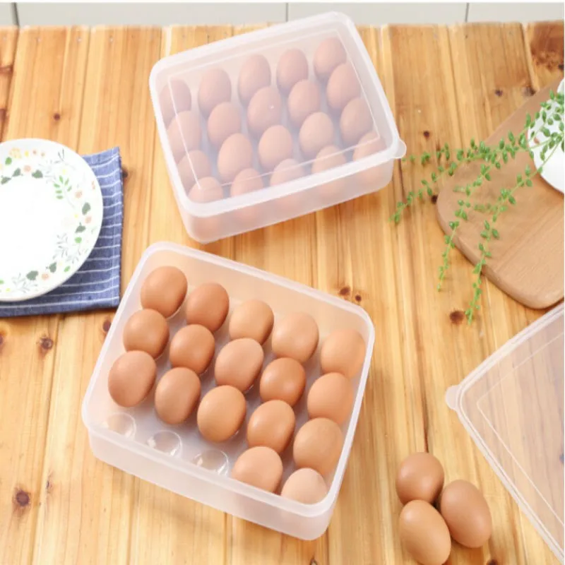 Boîte à œufs Portable Avec Mousqueton - 2 Compartiments - Transparente - Parfaite Pour Frigo, Pique-nique Ou Voyage - 10