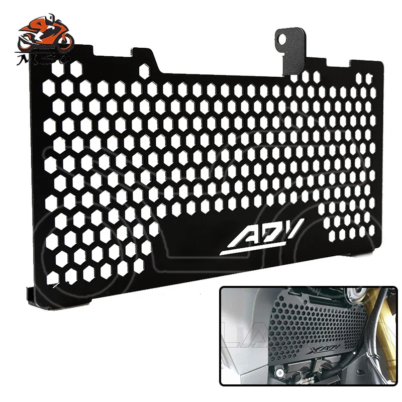 

Black Motorcycle Accessories Radiator Guard Protector Grille Grill Cover For FOR HONDA XADV X-ADV 750 X-ADV750 2017 2018 XADV750