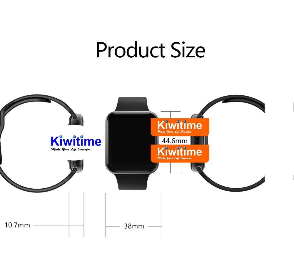 KIWITIME IWO 9 IWO 10 умные часы 44 мм gps пульсометр шагомер движения трек умные часы для iPhone Android телефон не IWO 7 8