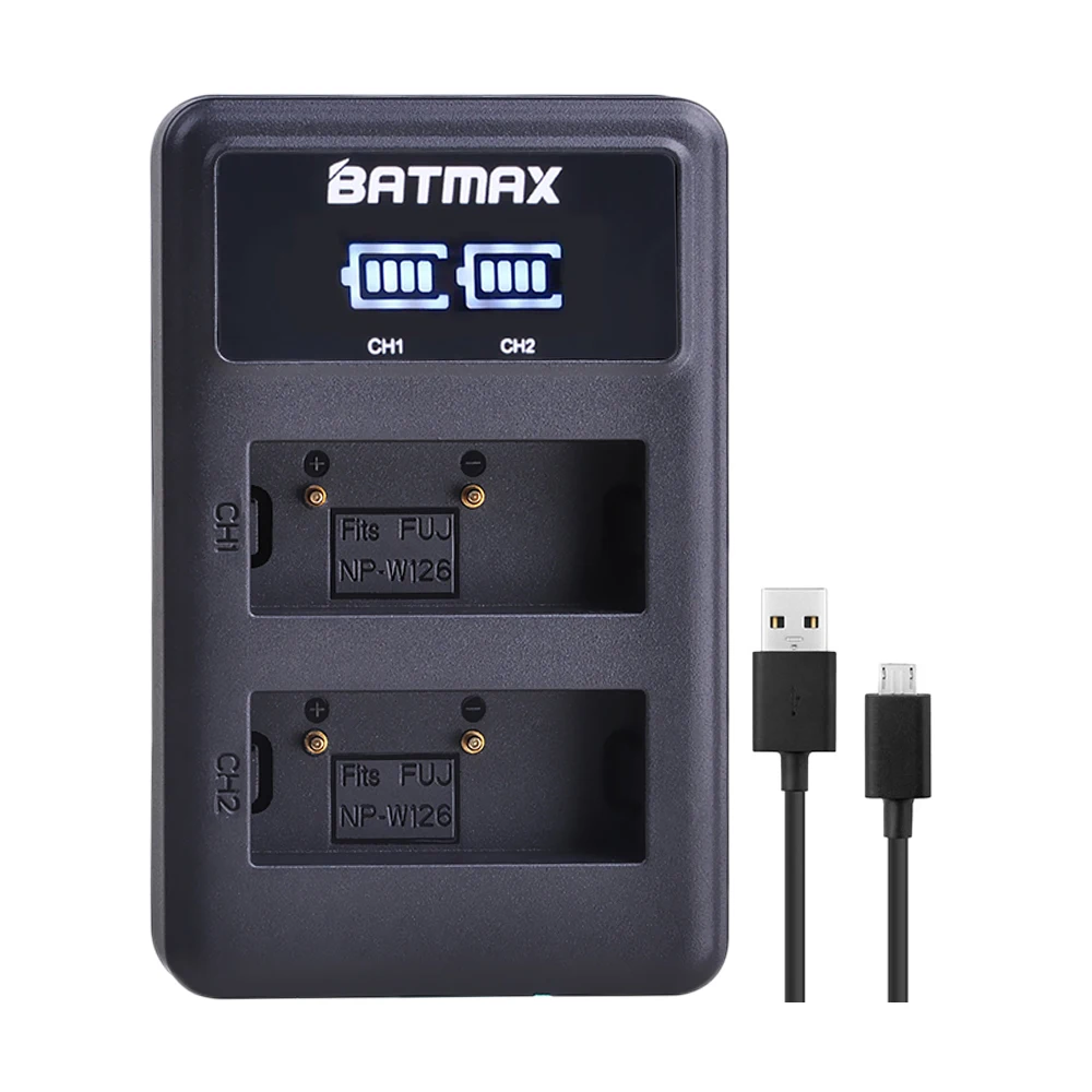 LED USB Battery Charger for Fujifilm NP W126 NP W126 W126S Battery
