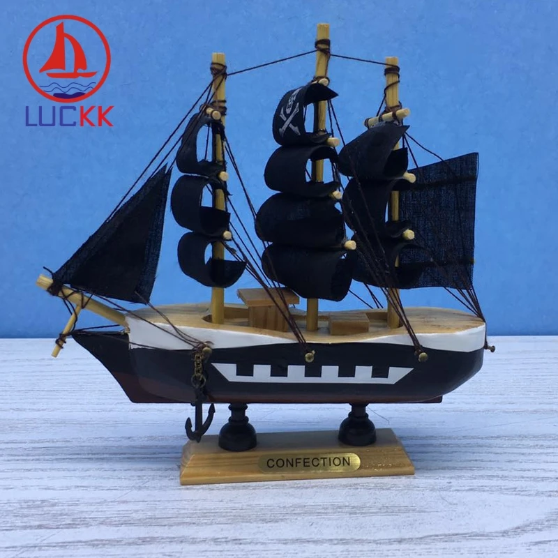 Пиратская деревянная модель корабля LUCKK 16 см|Статуэтки и миниатюры| |