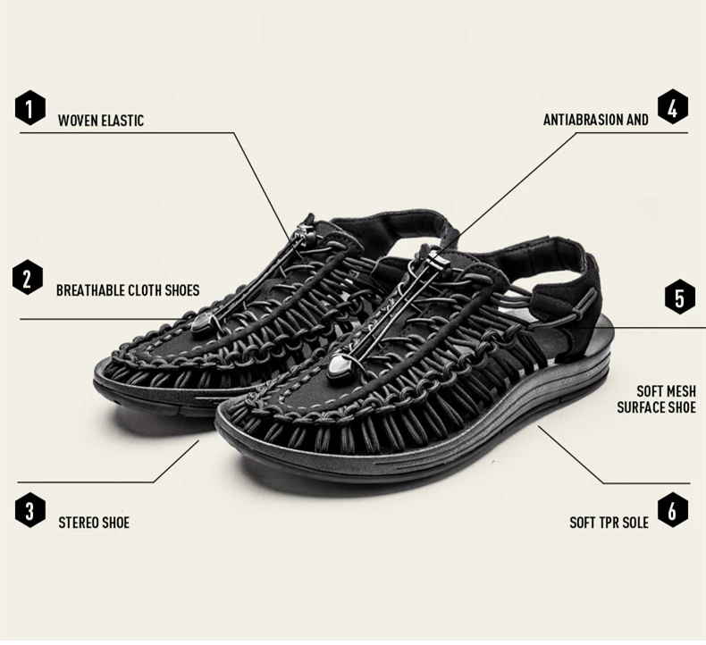 Brand Duty-Free Sandals Big Size37-45 Shoes Men Casual Band Rome Style High Top Summer Breathable Sandalias Mens Shoe (7)