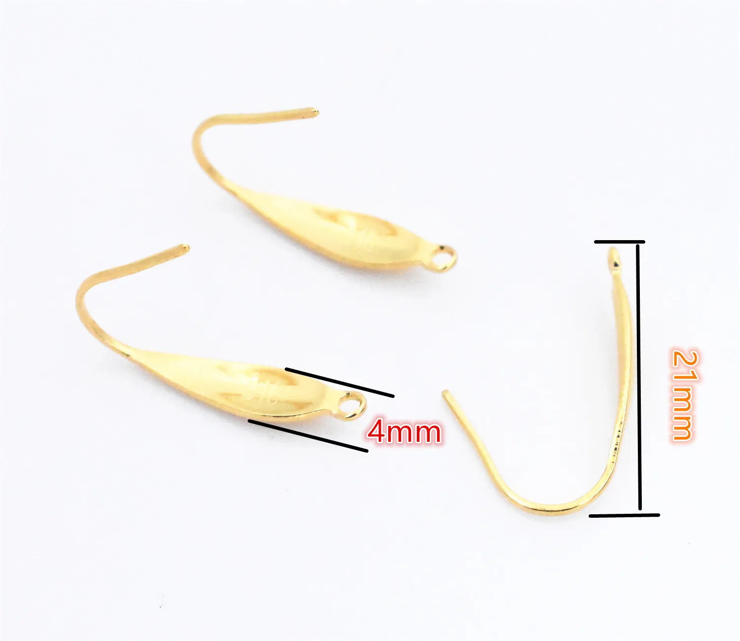 (Не выцветает) 21 мм длина 10 шт./лот золотой цвет 316 нержавеющая сталь высокое