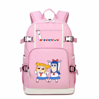 

Cartoon POP TEAM EPIC Travel Backpack Mochila Feminina Women Pink Shoulder Bags Canvas Kawaii School Bags for Teenage Girls