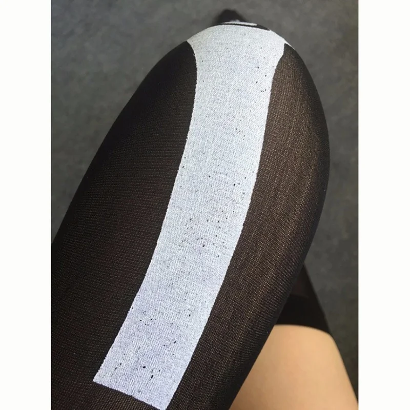 Halloween Decoration Sexy Cosplay Striped Over The Knee Stockings Blood Forked Bone Pattern Women's Cosplay Terror Blood Socks