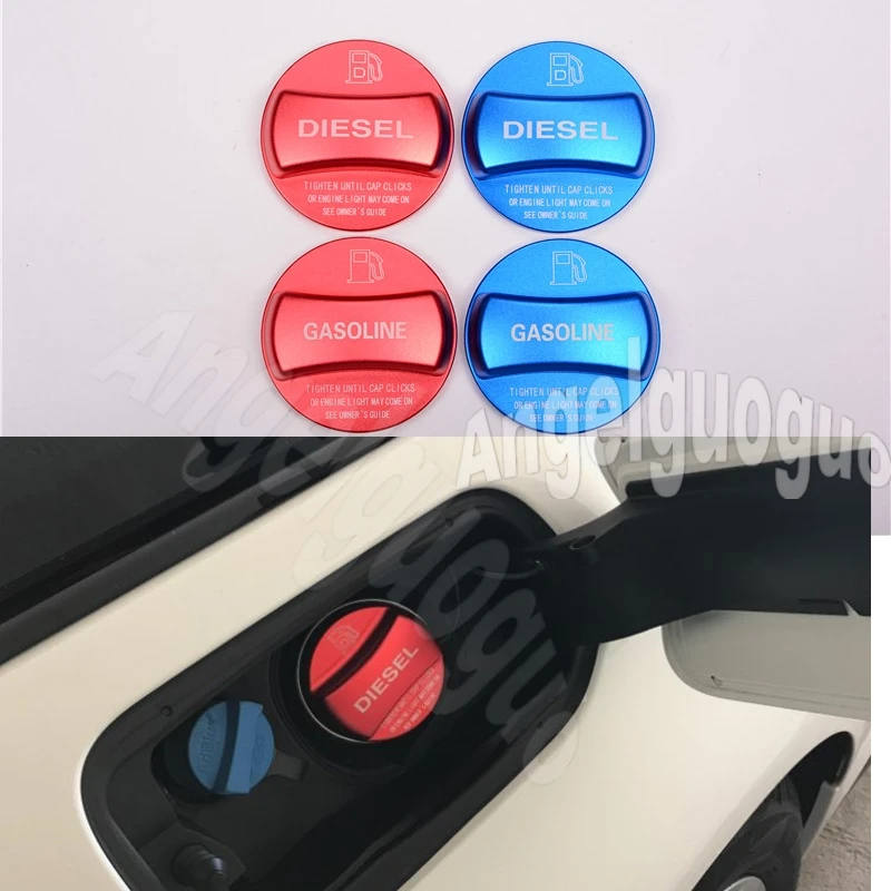 Aluminum alloy Gas and Diesel Fuel Tank Cap Cover Trim For BMW 1 2 3 4 5 7 Series F10 F15 F16 F25 F26 F30 F34 F35 F48 G30 New