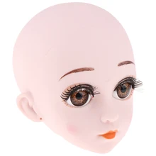 Пластиковая женская кукла голова лепить с глазами для 1/3 BJD куклы OB на заказ Accs практика макияж Кукла тело голова аксессуар