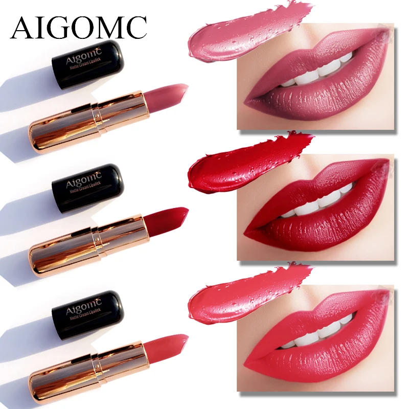 Goedkoop Matte Lippenstift 6 Kleuren Langdurige Waterdichte Lippen Make Gemakkelijk te Dragen Naakt Cosmetische Groothandel Beauty Voedzaam Make Up