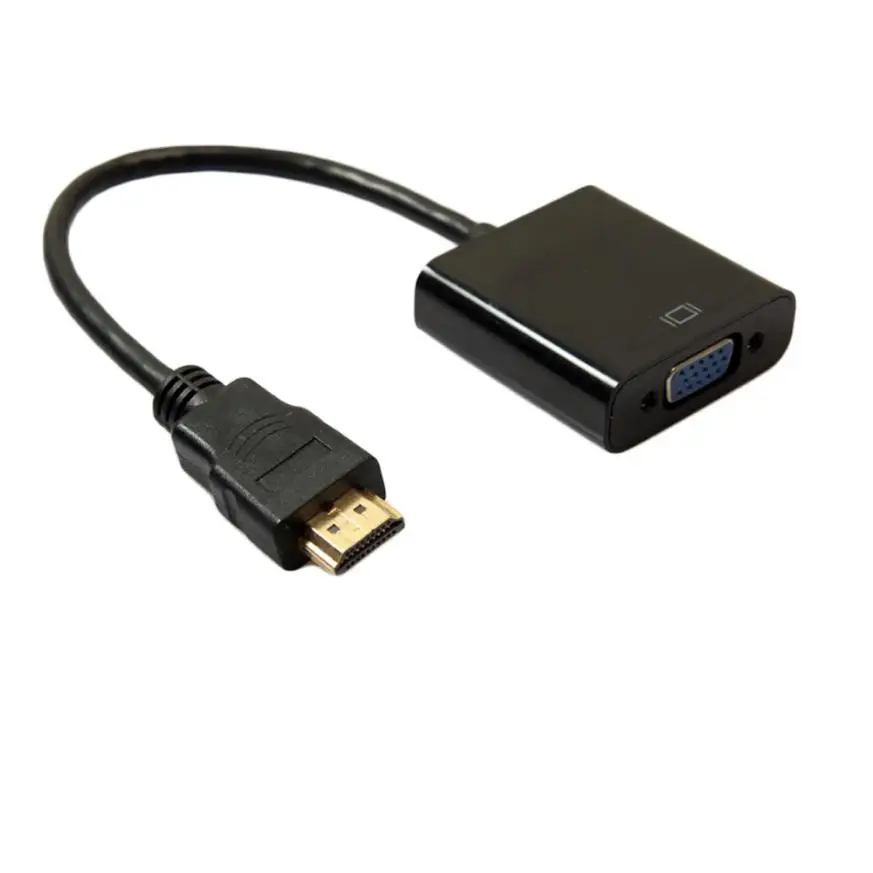 HIPERDEAL Новый DVI D 24 + 1 штыревой разъем HDMI для VGA 15Pin женский активный кабель адаптер