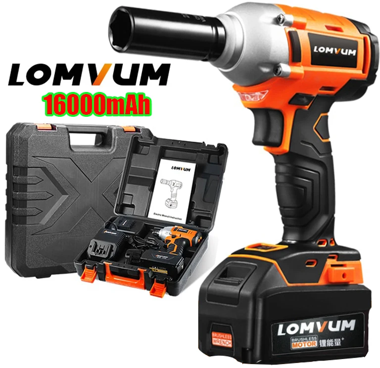 

Professional New 380N.m 1/2''cordless impact car wrench with Brushless motor Electric Impact Wrench Car Tyre Wheel Wrench