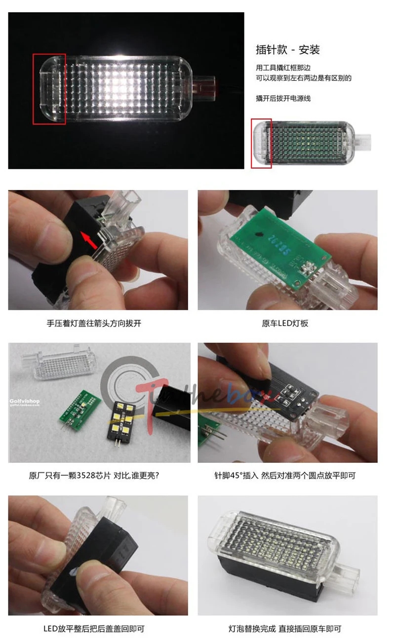 IJDM автомобиля мотоцикла 12 V CANBUS Error Free 5050-SMD светодиодный для 2008- Audi A4 S4 B8 крытый свет ног огней цвета: белый, красный, синий