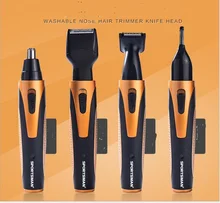 4 em 1 homem aliciamento kit mini barbeador elétrico portátil navalha de barbear barba shaver estilo nariz costeletas shave cuting máquina de cortar cabelo navalha