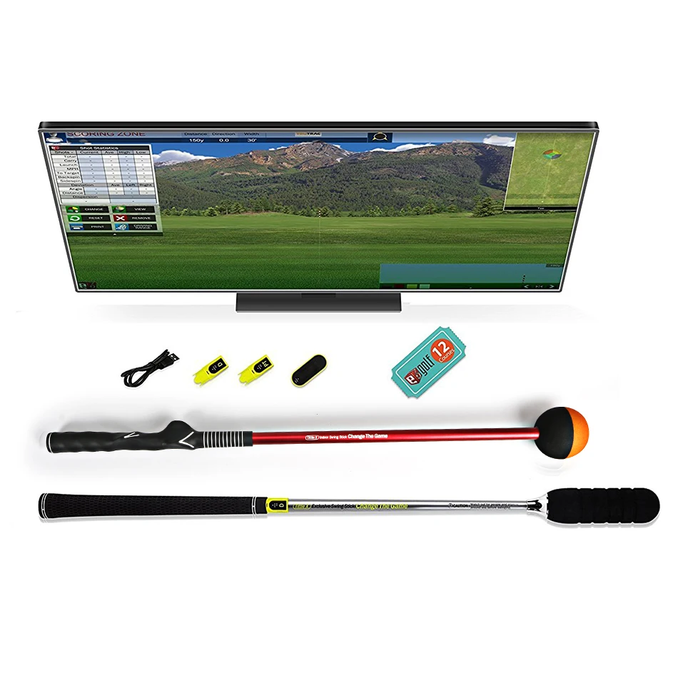 Tittle Micro Golf swing Simulator TruGolf Edition Air набор для гольфа премиум класса двойная лицензия|golf