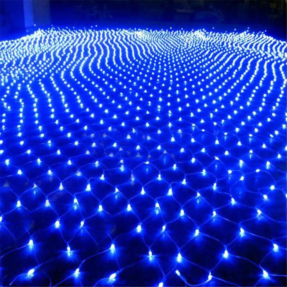 3Mx2M 204Led 220V Blue Large Net Lights Outdoor Waterproof Fishing Mesh