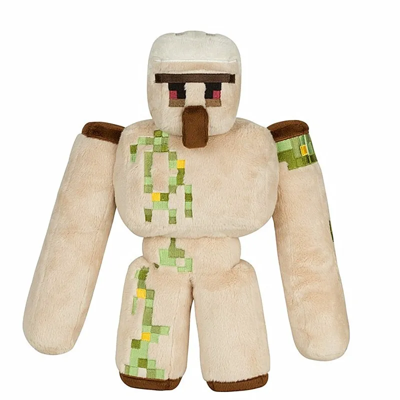 

Minecraft Plush Action Figure Toys 36CM Minecraft Iron Golem Sword Pickaxe Stone Brinquedos Toys For Kids Birthday Party Gift
