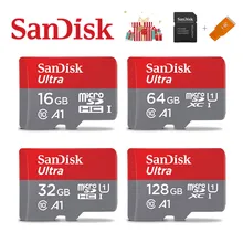 Флеш-накопитель SanDisk Memory Card A1 256 ГБ 200 ГБ 128 Гб 64 Гб U3 98 МБ/с. микро sd карты Class10 UHS-3 флеш-карта памяти Microsd TF/SD карты UHS-1