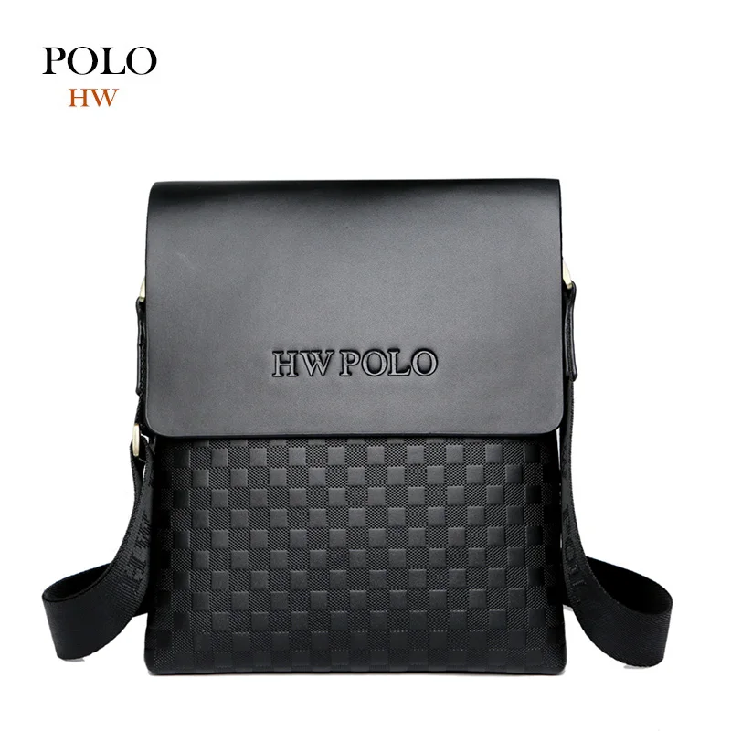 HWPOLO Casual Plaid Men Messenger Bag Business Formal Briefcase Fashion
