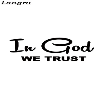 

Langru Car Stying In God We Trust Christian Religious Religion Jesus Car Window Decal Sticker JDM
