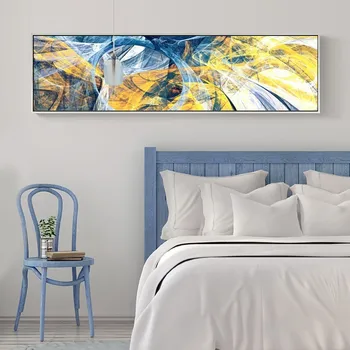 

SURE LIFE Modern Abstract Psychedelic Line Geometric Poster Canvas Printings Paintings Wall Art Pictures Living Room Home Decor