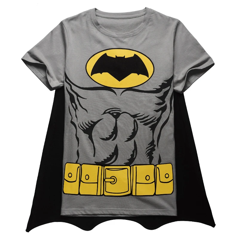 mens batman t shirt with cape