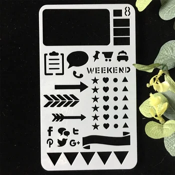 

1Pcs A6 Paint Draw Model 8 DIY Craft Layering Stencils Wall Paint Scrapbook Stamp Embossing Album Decorative Card Template