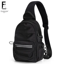 FRN, мужская повседневная сумка через плечо, зарядка через usb, нагрудная сумка, водоотталкивающая, дорожная сумка-мессенджер для мужчин