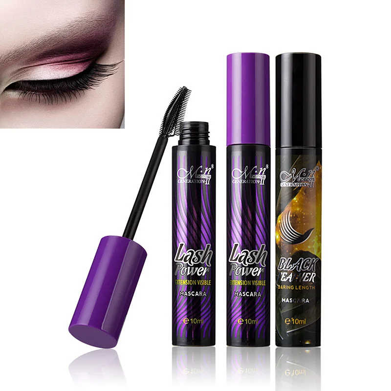 

3D Waterproof Mascara to Make Eyelash Thicker Curled Fiber Lashes Growth Lengthening Black Maximum Powder Mascara Cosmetics Eyes