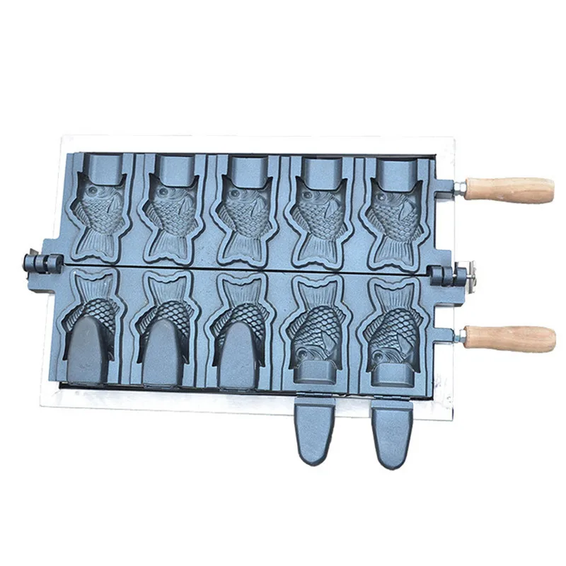 BEIJAMEI 1101C Ice Cream Open Mouth Taiyaki Mold Ice Cream Cone Taiyaki Waffle Maker 1101C Mold BEIJAMEI 1101C Ice Cream Open Mouth Taiyaki Mold Ice Cream Cone Taiyaki Waffle Maker 1101C Mold