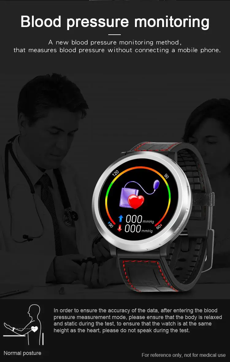 Q68 Смарт-часы для мужчин android измерение кровяного давления Часы сердечного ритма водонепроницаемые фитнес-часы