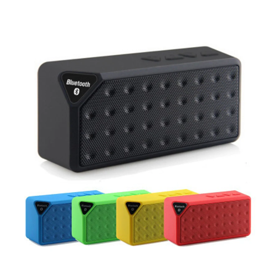 

Mini Bluetooth Speaker X3 TF USB FM Radio Wireless Portable Music Sound Box Subwoofer Loudspeakers With Mic For Phone PC